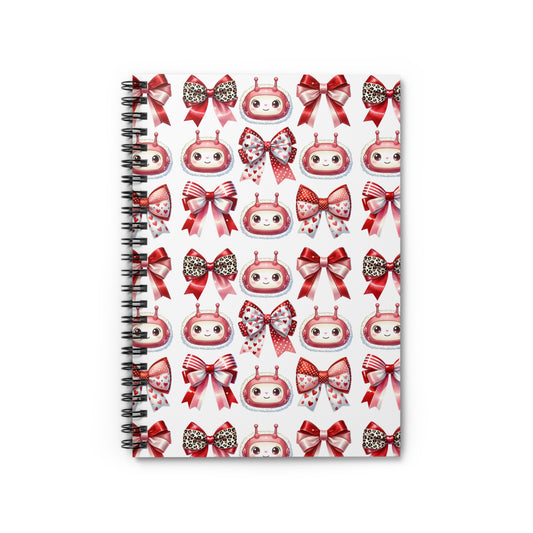 Cute AI Valentine Pattern Journal - Soft Cover Notebook