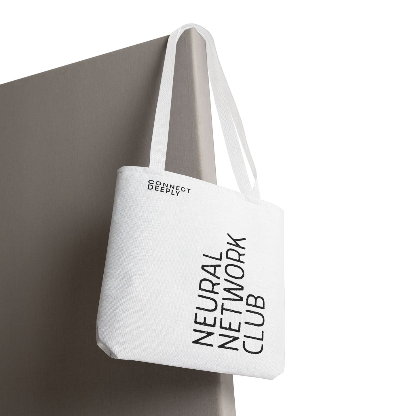 Neural Network Club Tote Bag - White Edition | theflowdrop collective
