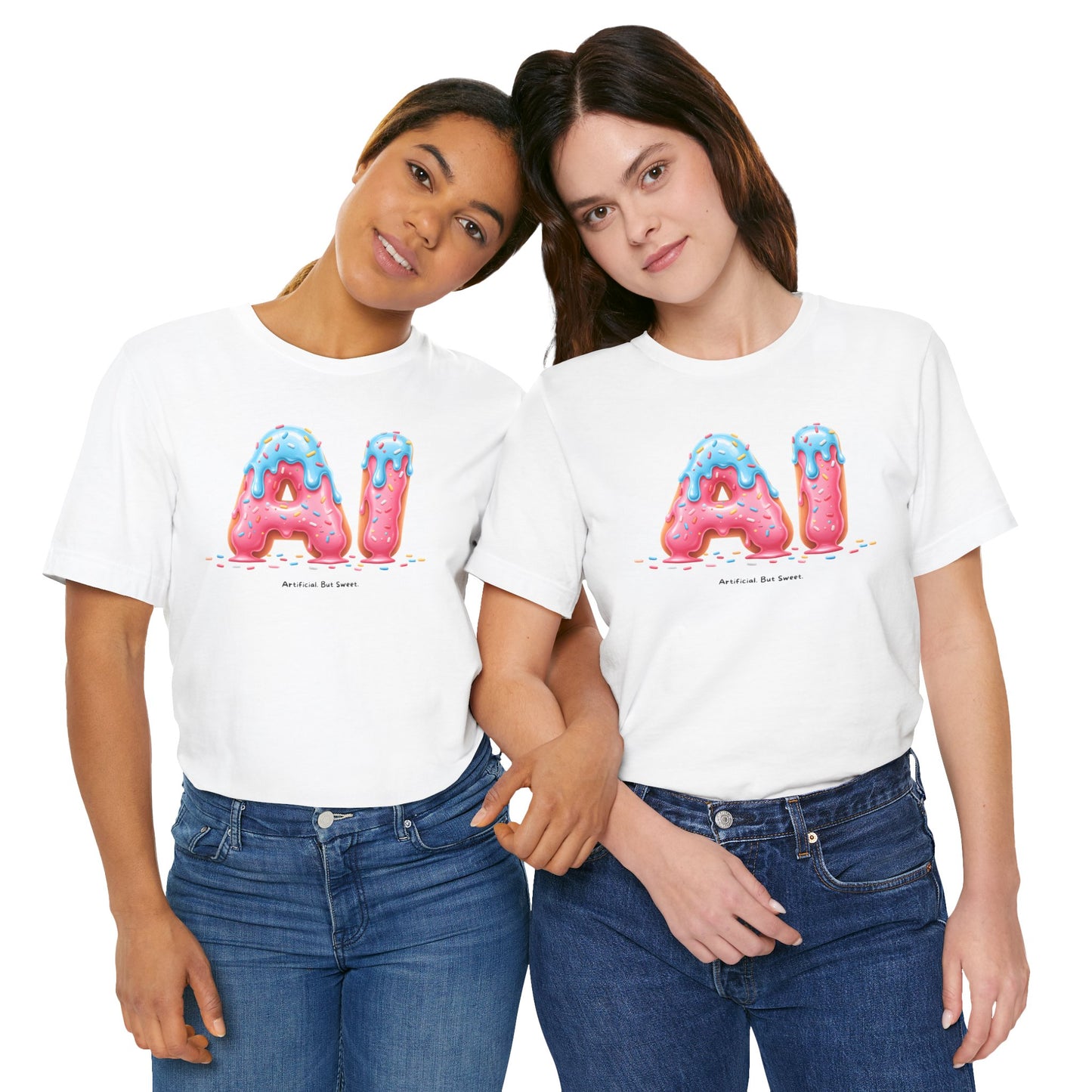 Artificial. But Sweet. – Unisex AI Graphic T-Shirt