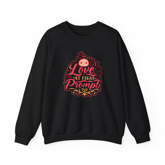 Love at First Prompt. Unisex Crewneck Sweatshirt (Vintage Print)