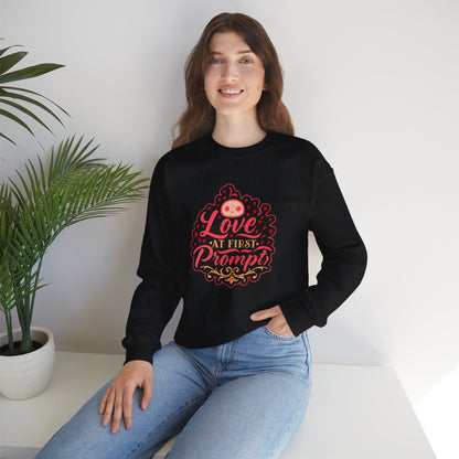 Love at First Prompt. Unisex Crewneck Sweatshirt (Vintage Print)