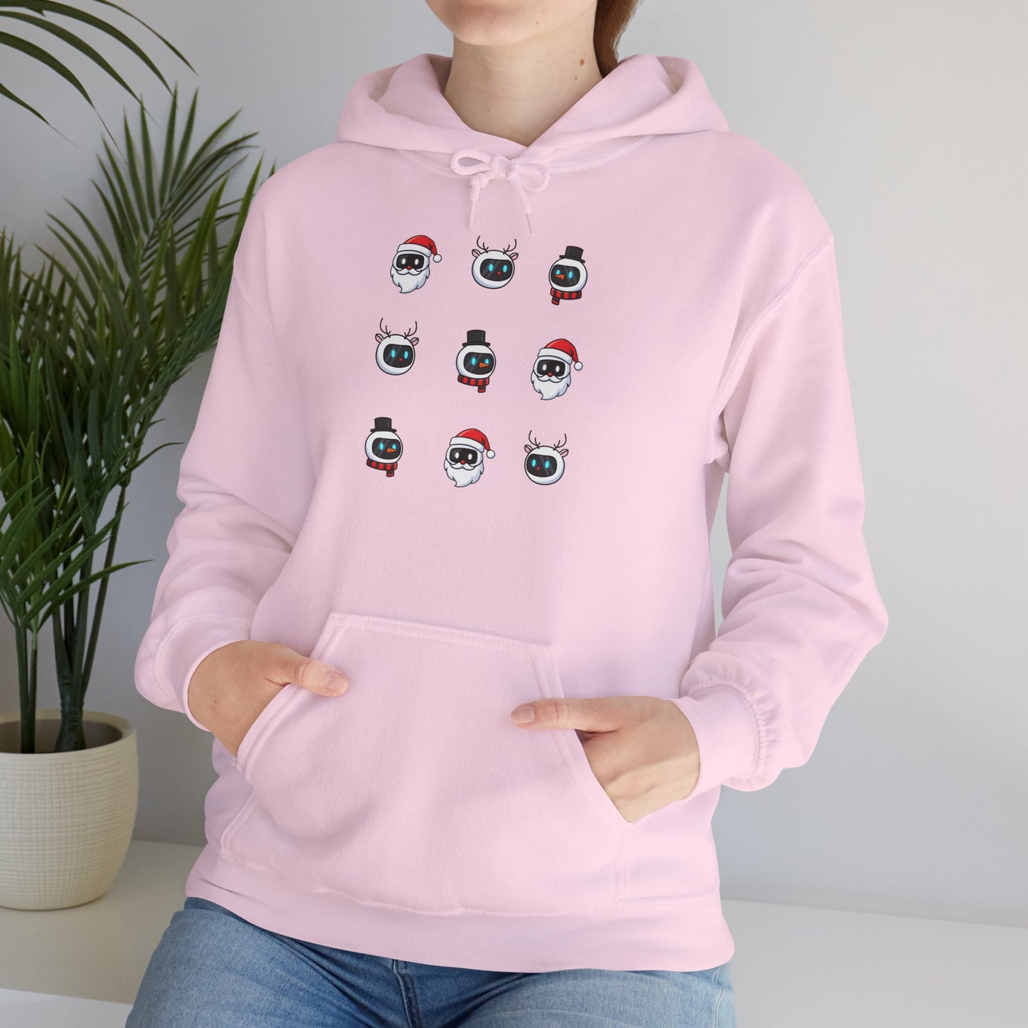 Festive AI Hoodie – Holiday Bot Edition (Unisex)