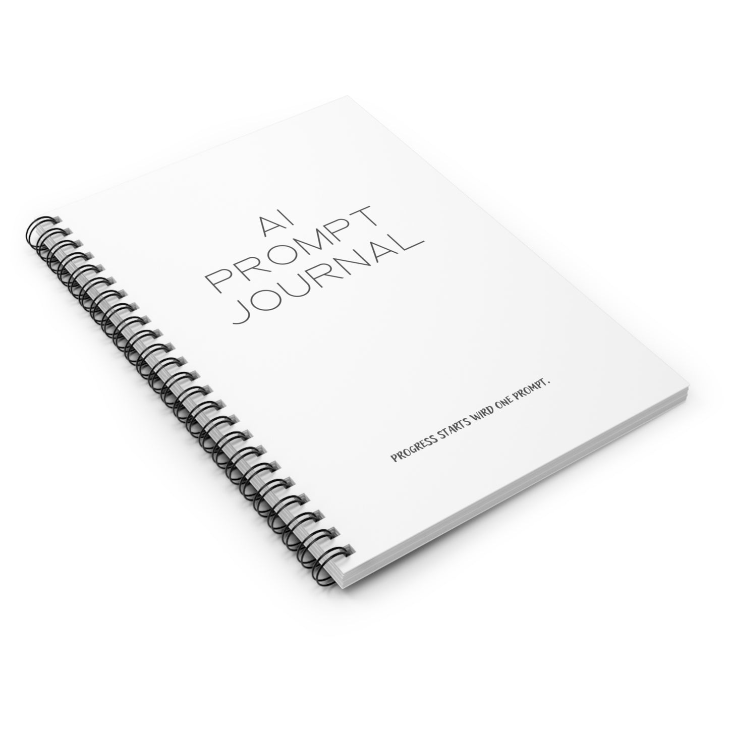 AI Prompt Journal – Minimal White Edition