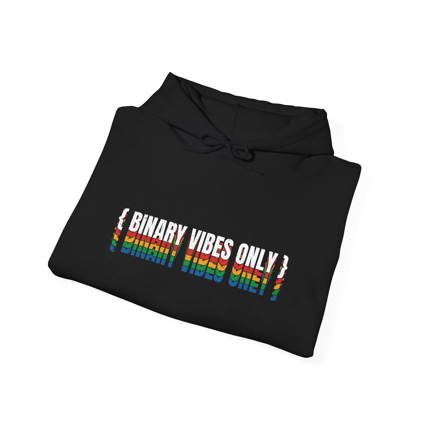 Binary Vibes Only Hoodie – Unisex Heavy Blend (Black)