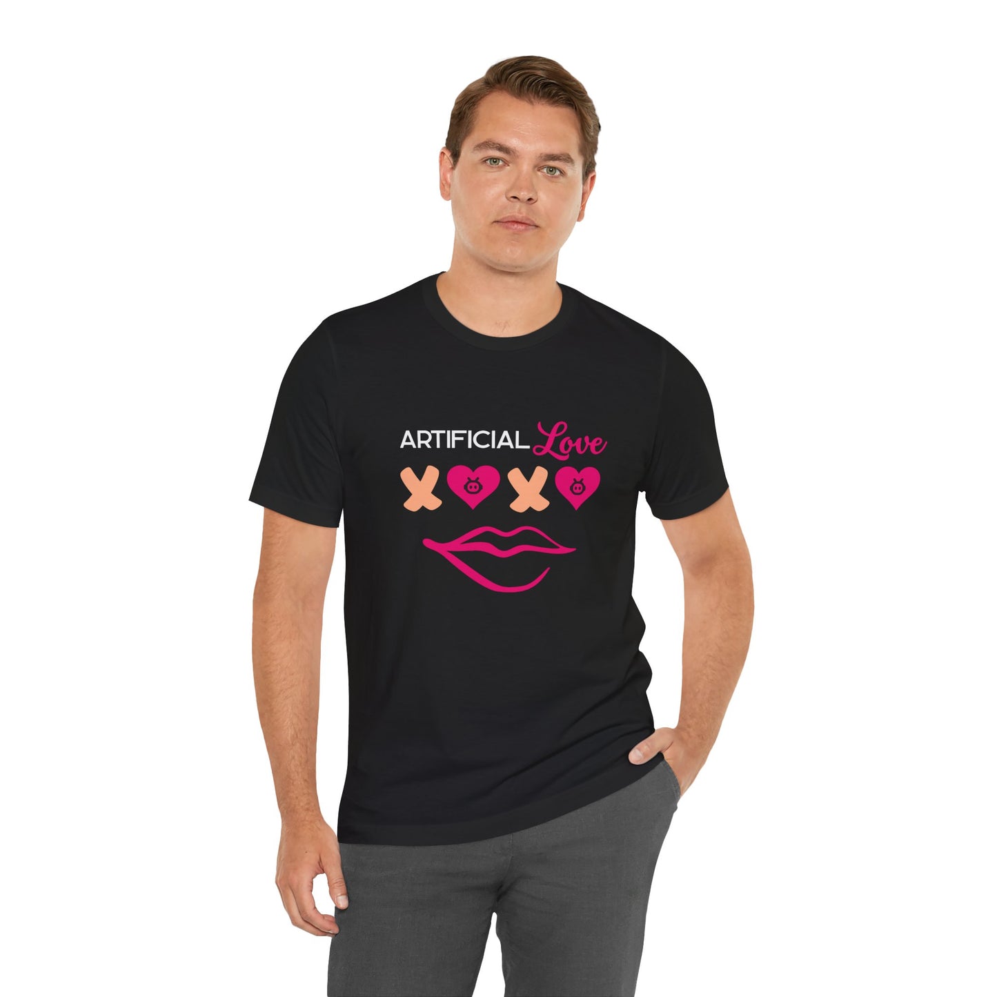 Artificial Love XOXO. Unisex Valentine Graphic Tee