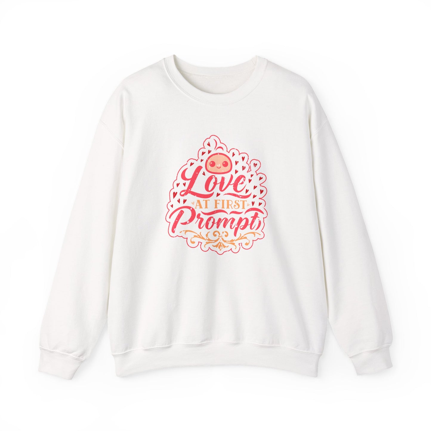 Love at First Prompt. Unisex Crewneck Sweatshirt (Vintage Print)