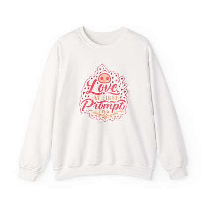 Love at First Prompt. Unisex Crewneck Sweatshirt (Vintage Print)