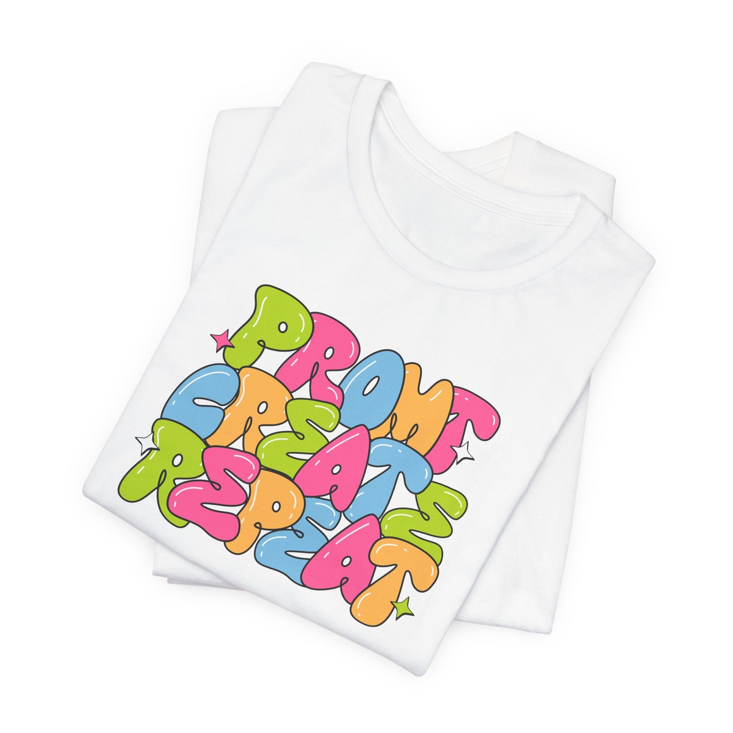 Prompt. Create. Repeat. | Colorful Unisex AI-Inspired T-Shirt