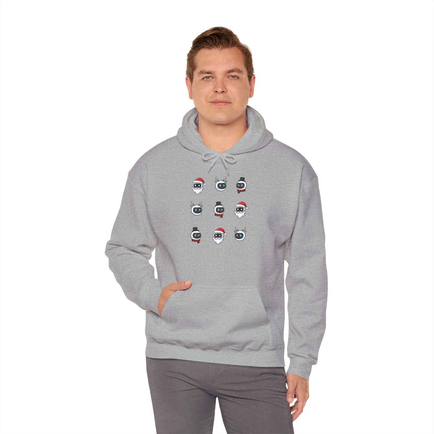 Festive AI Hoodie – Holiday Bot Edition (Unisex)