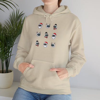 Festive AI Hoodie – Holiday Bot Edition (Unisex)