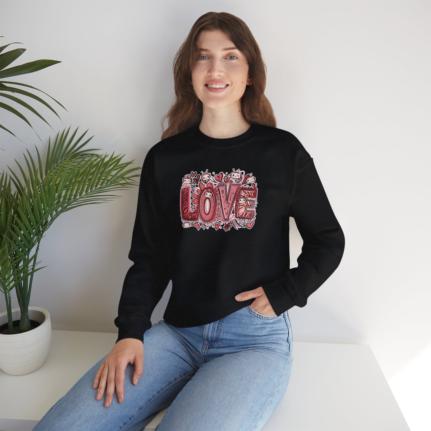 LOVE. AI Valentine Unisex Crewneck Sweatshirt