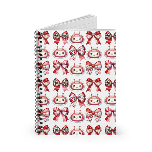Cute AI Valentine Pattern Journal - Soft Cover Notebook