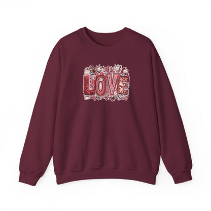 LOVE. AI Valentine Unisex Crewneck Sweatshirt