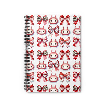 Cute AI Valentine Pattern Journal - Soft Cover Notebook