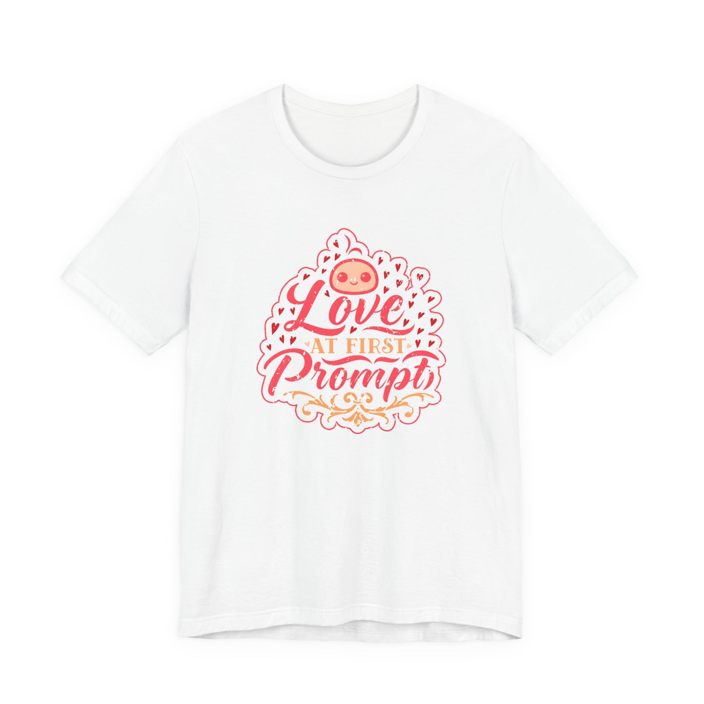 Love at First Prompt. Unisex Jersey Tee (Vintage Print)