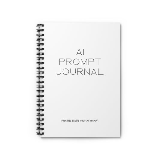 AI Prompt Journal – Minimal White Edition