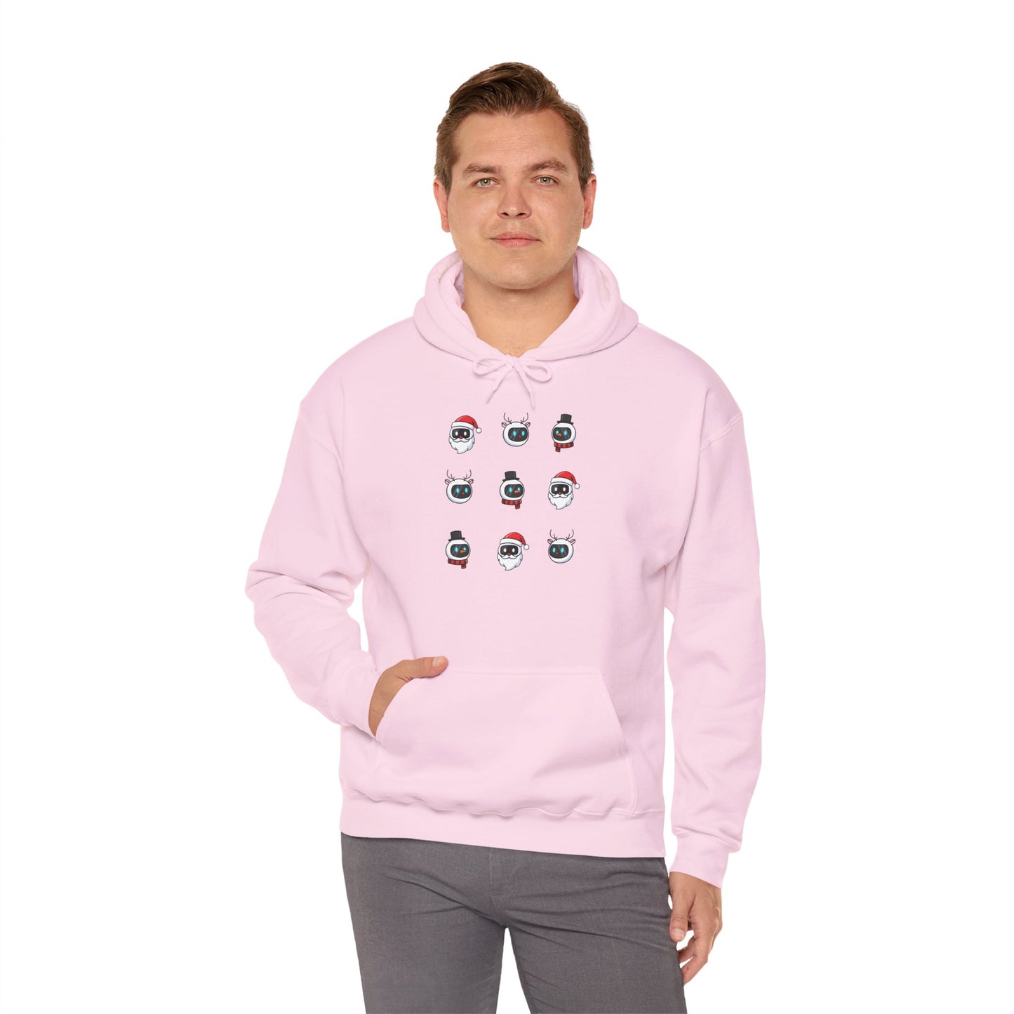 Festive AI Hoodie – Holiday Bot Edition (Unisex)