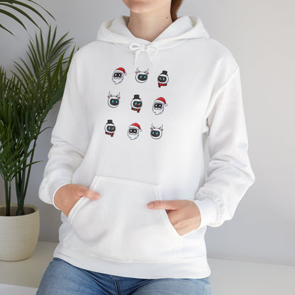 Festive AI Hoodie – Holiday Bot Edition (Unisex)