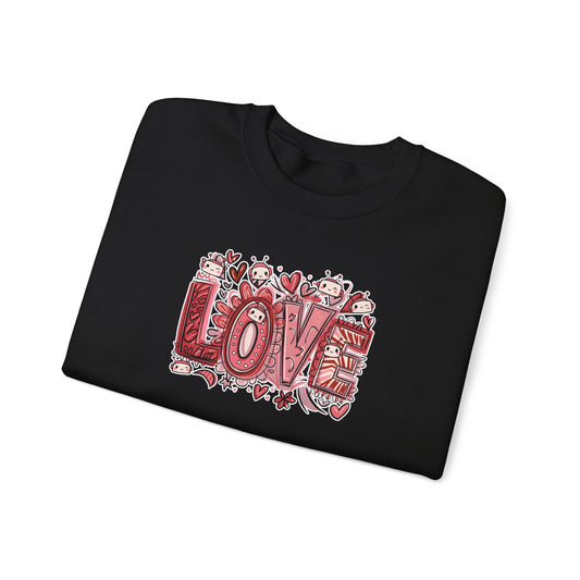 LOVE. AI Valentine Unisex Crewneck Sweatshirt