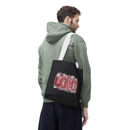 LOVE. AI Valentine Tote Bag