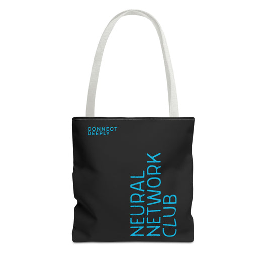 Neural Network Club Tote Bag – Black Edition | theflowdrop collective
