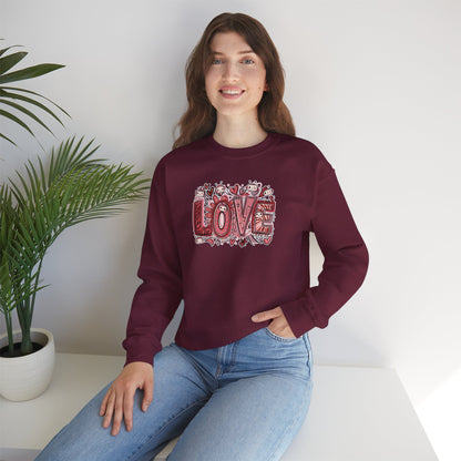 LOVE. AI Valentine Unisex Crewneck Sweatshirt