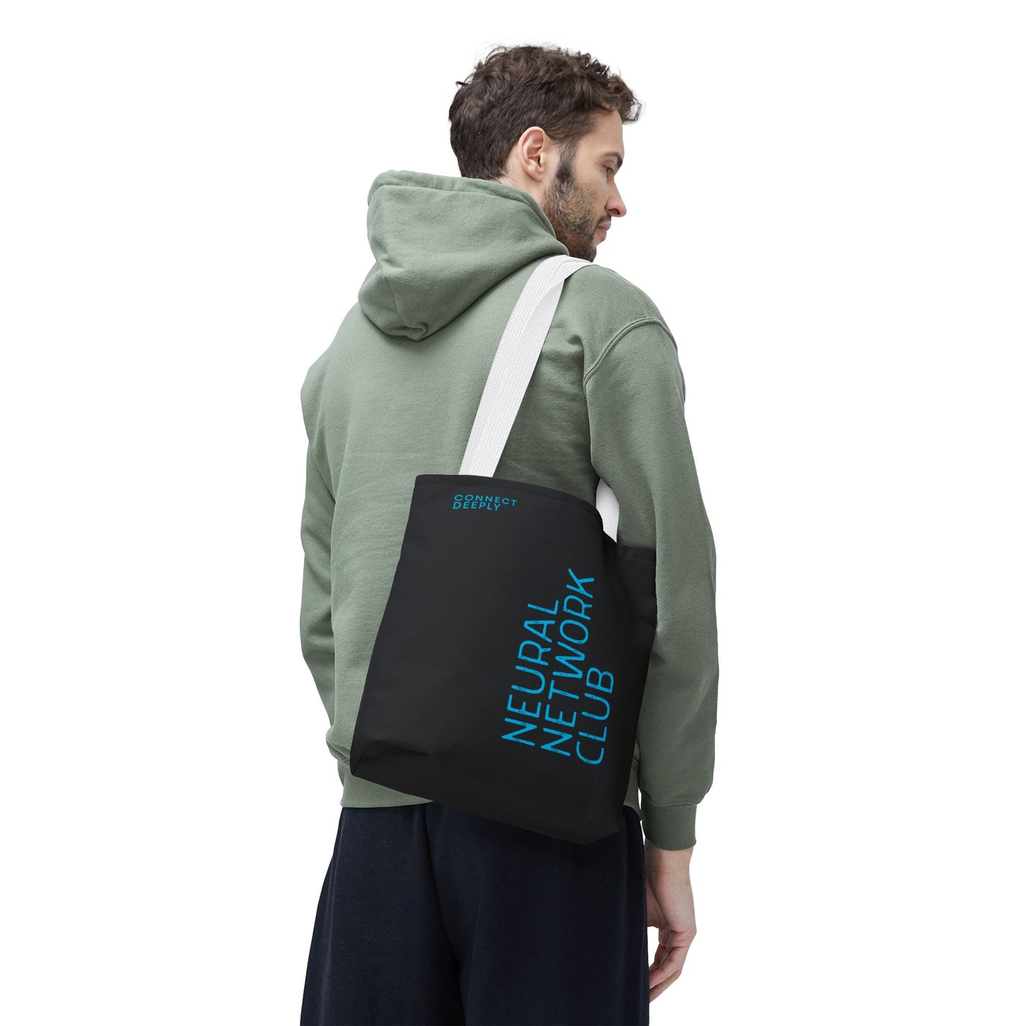 Neural Network Club Tote Bag – Black Edition | theflowdrop collective