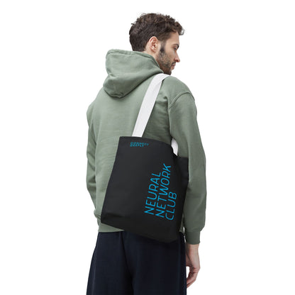 Neural Network Club Tote Bag – Black Edition | theflowdrop collective
