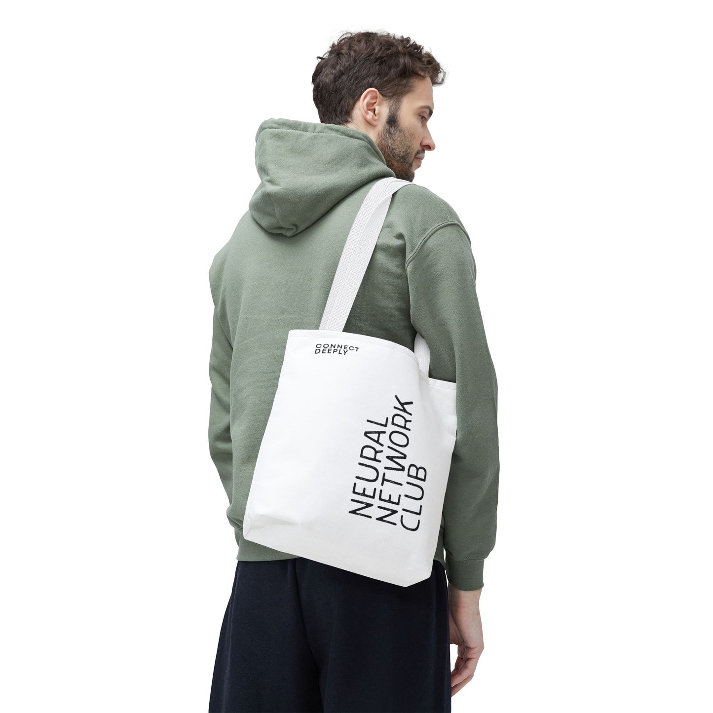 Neural Network Club Tote Bag - White Edition | theflowdrop collective