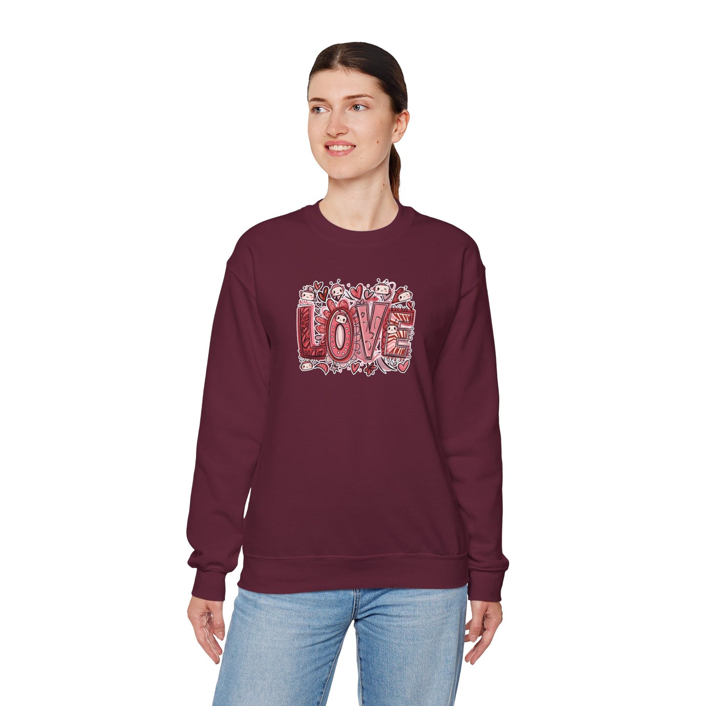 LOVE. AI Valentine Unisex Crewneck Sweatshirt