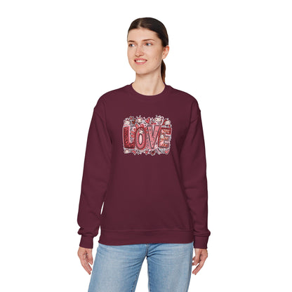 LOVE. AI Valentine Unisex Crewneck Sweatshirt