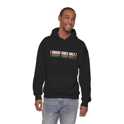 Binary Vibes Only Hoodie – Unisex Heavy Blend (Black)
