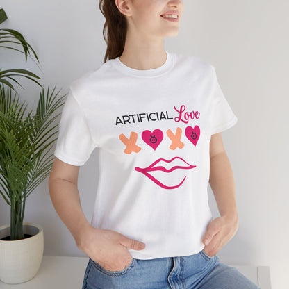 Artificial Love XOXO. Unisex Valentine Graphic Tee